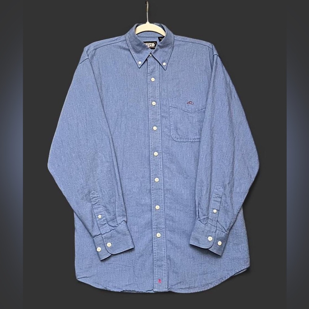 RESISTOL Rodeo Gear 100% Cotton Denim Button Dpwn Shirt